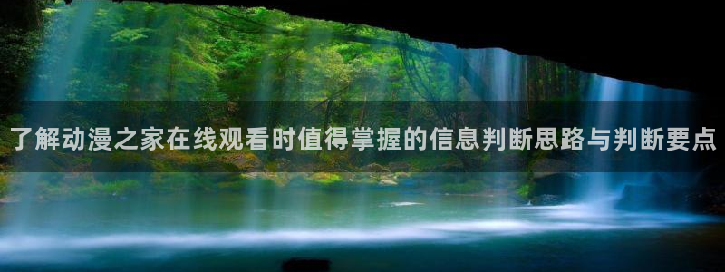 动漫网入口页面:了解动漫之家在线观看时值得掌握的信息判断思路与判断要点